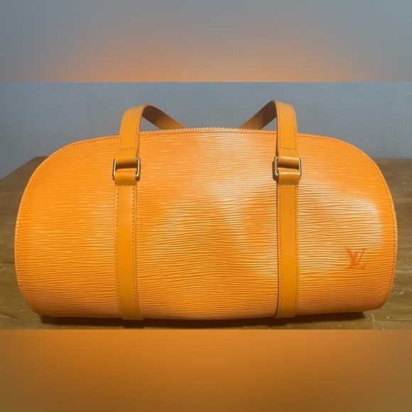 Louis Vuitton Handbags - Louis Vuitton Orange Epi Leather Soufflot Bag Authentic.